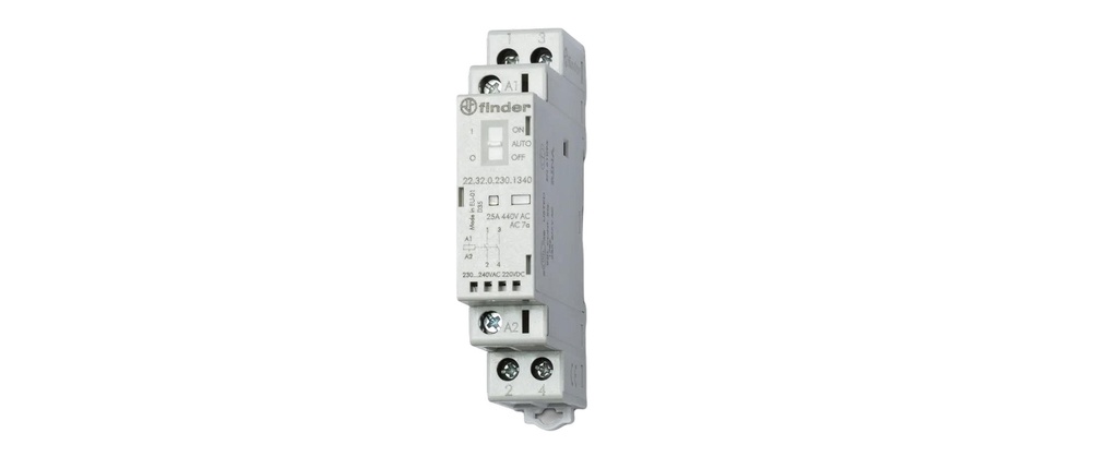 Finder Contacteur Serie 22 2S, 25A 12 V