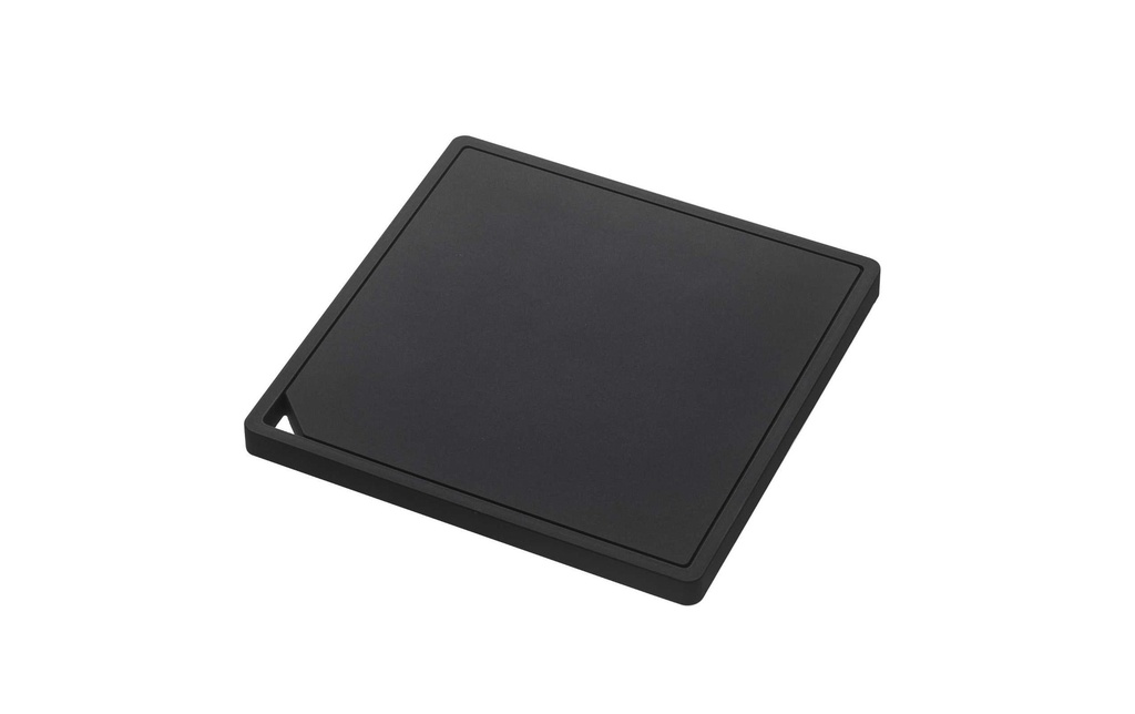 Yamazaki Dessous de plat en silicone Tower 15 x 15 cm, noir