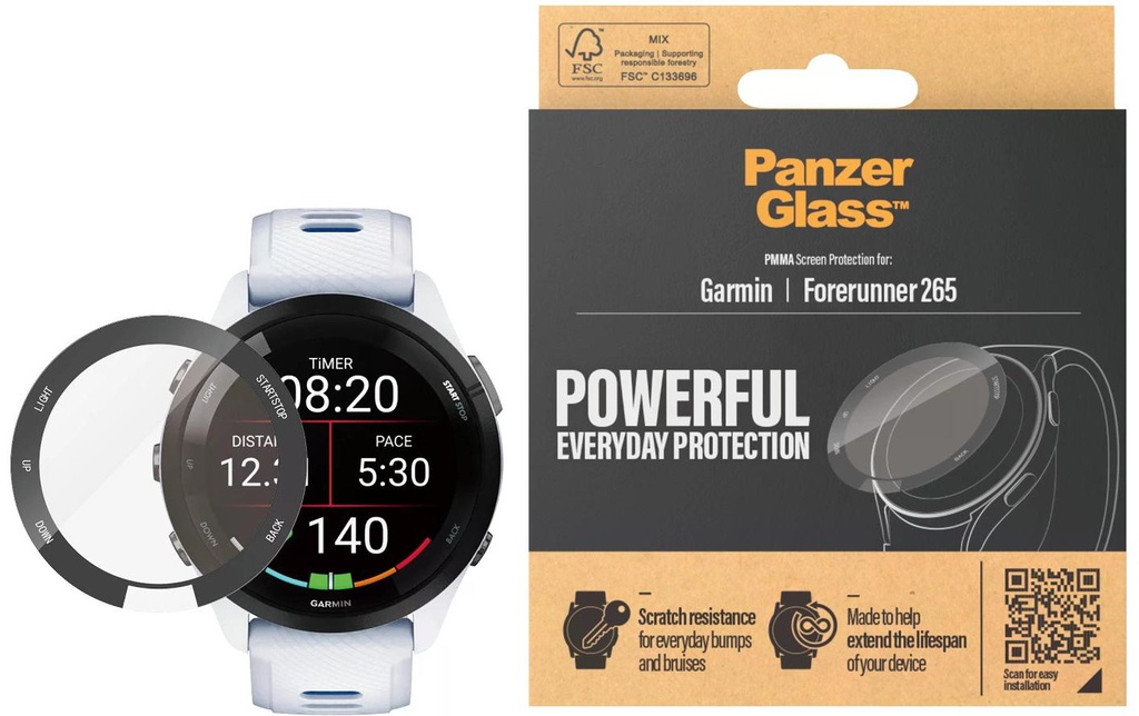 Panzerglass Protection d’écran Garmin Forerunner 265
