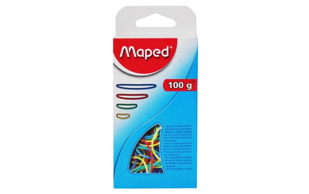 maped Ruban élastique Ringe à 100 g colorés
