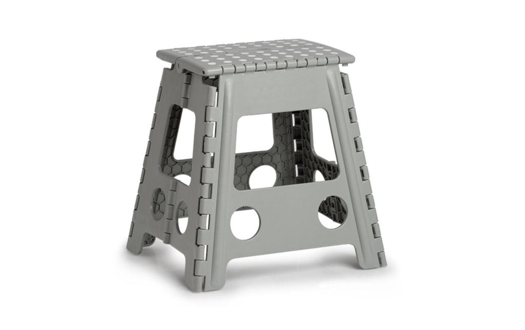 Zeller Present Tabouret pliant 38,5 x 31,5 x 39 cm, Gris
