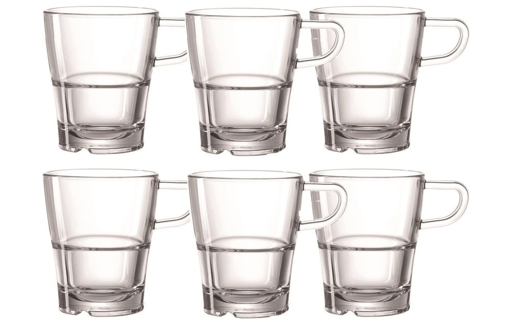 LEONARDO Tasse à café Senso 250 ml, 6 Pièce/s, Transparent