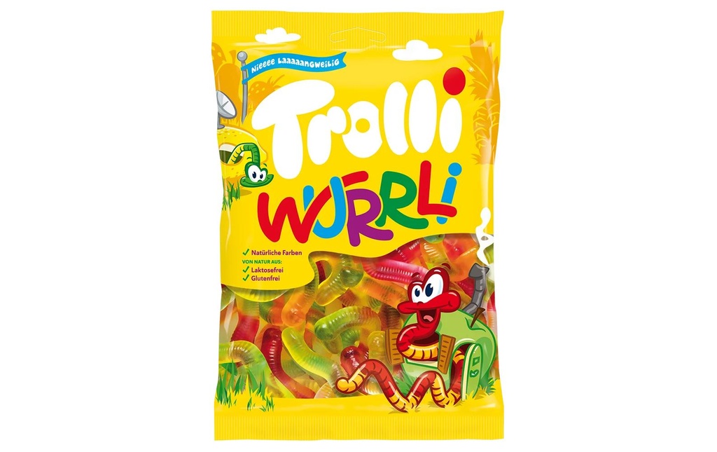 Trolli Bonbons gommeux Les vers Wurrli 200 g