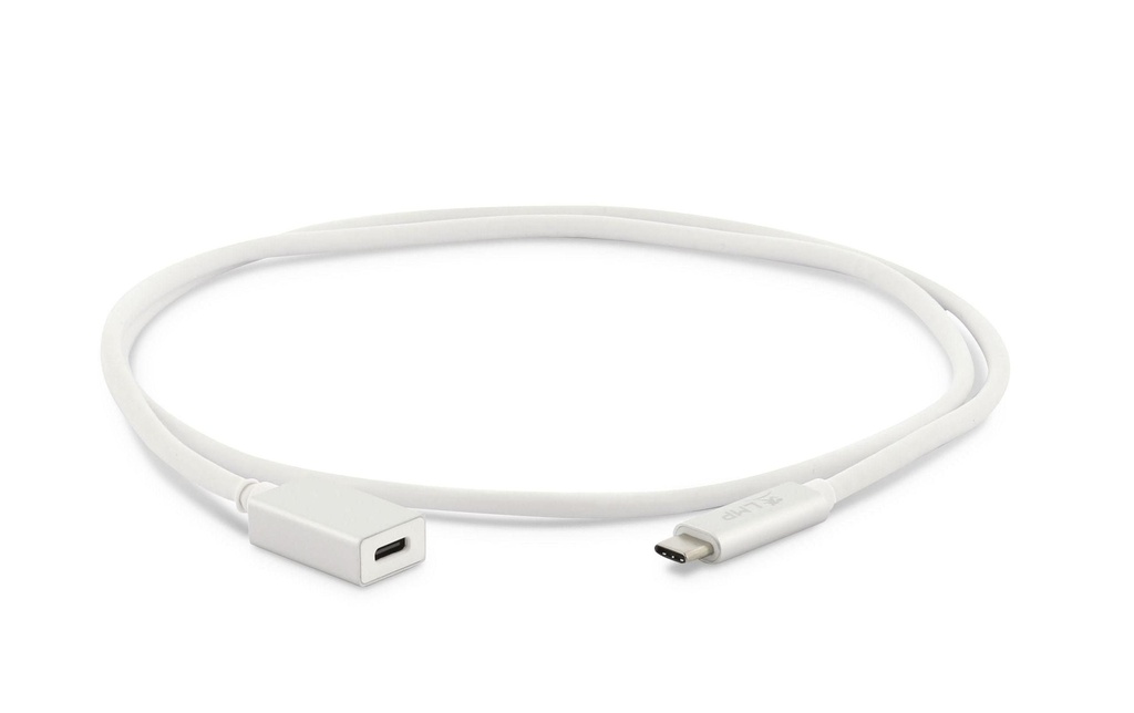 LMP Adaptateur USB 3.1 USB C – USB C 1 m Extension Silver