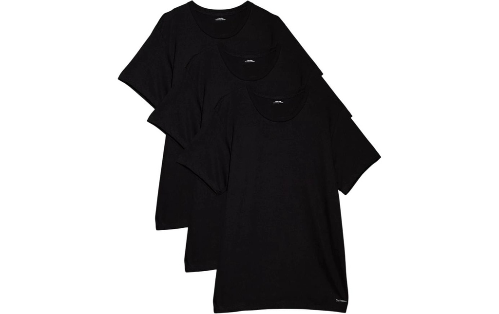 Calvin Klein Wäsche T-shirt S/S Crew Neck 3Pk Noir, M
