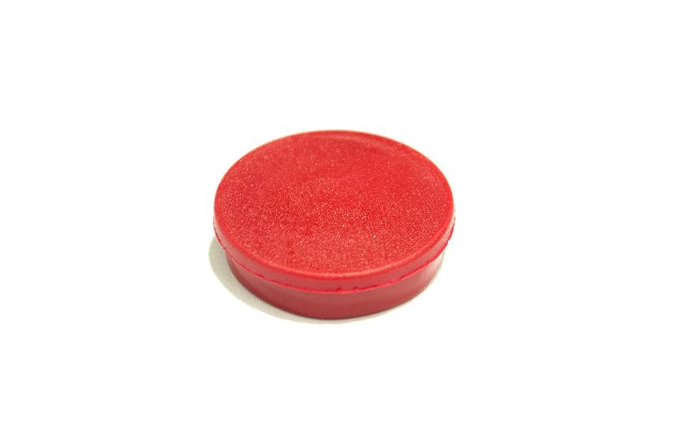 Bi-Office Aimant Super Strong 20 mm Rouge, 10 Pièce/s