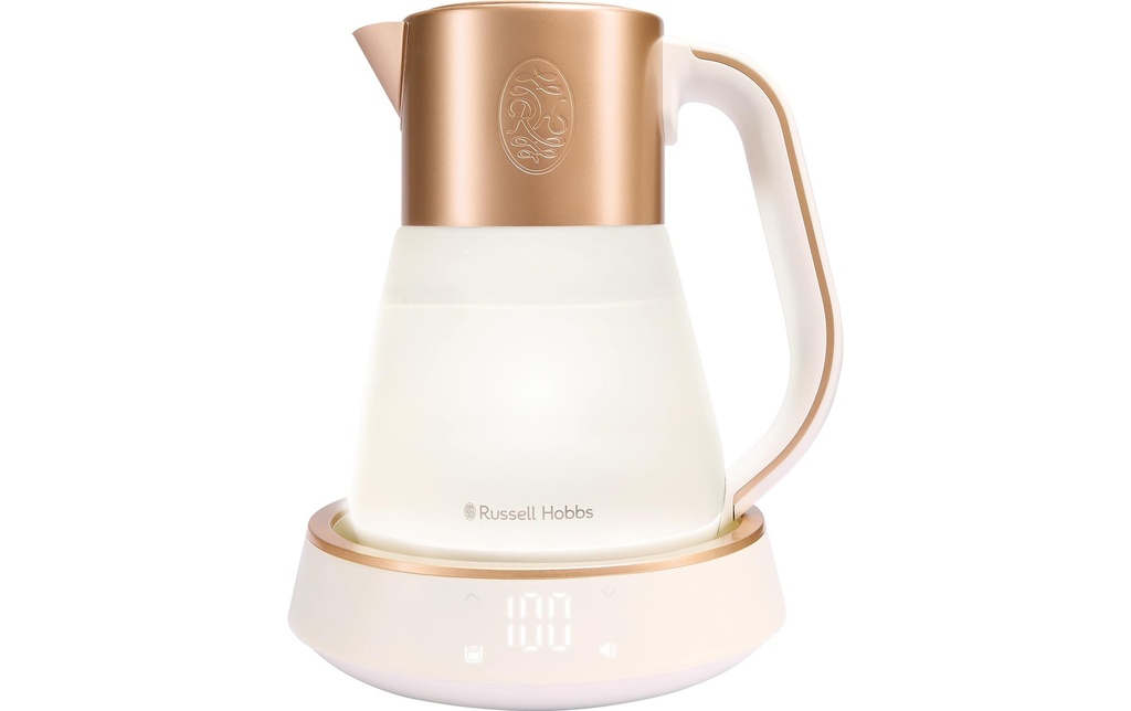 Russell Hobbs Bouilloire Calm 1.7 l, Blanc/Cuivre