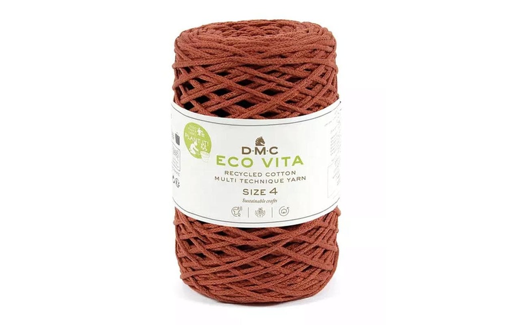 DMC Laine Nova Vita Cordon Macrame 2 mm 250 g Rouge vif