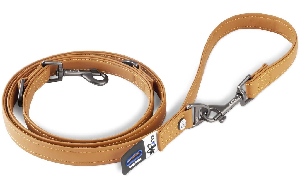 curli Laisse de chien en cuir de pomme, S, 1.6 m, brun