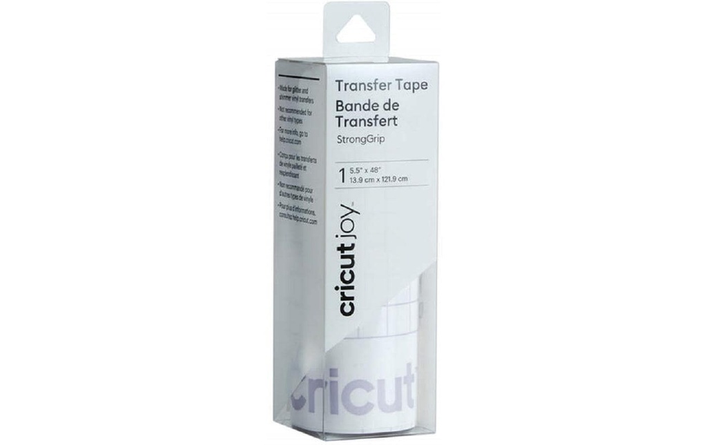 Cricut Film de transfert Joy StrongGrip 13.9 x 121.9 cm, Transparent