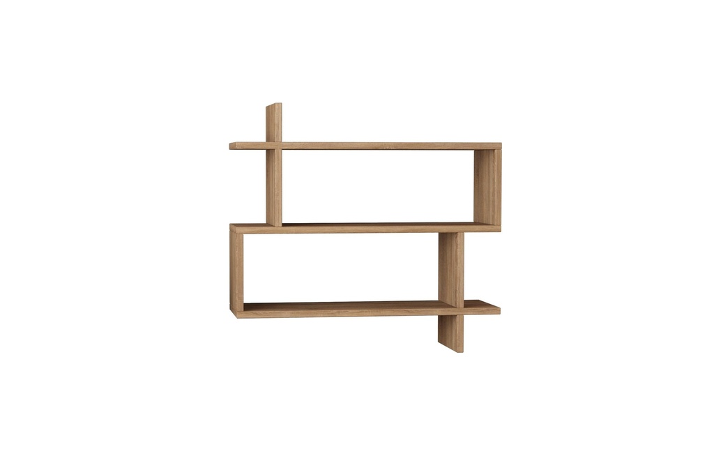 Woody Fashion Étagère murale Paralel 70 x 65.5 x 22 cm, Chêne