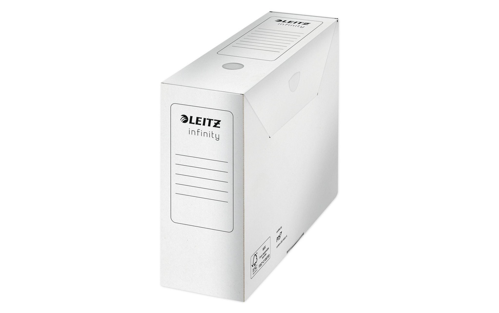 Leitz Boîte d’archivage Infinity 100 mm, Blanc