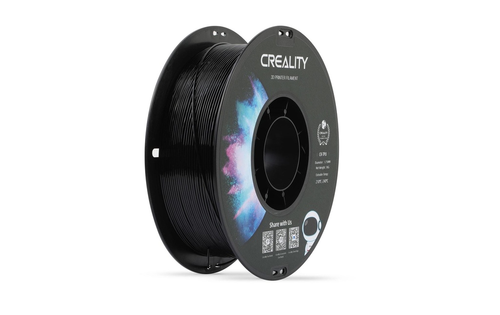 Creality Filament TPU, Noir, 1.75 mm, 1 kg