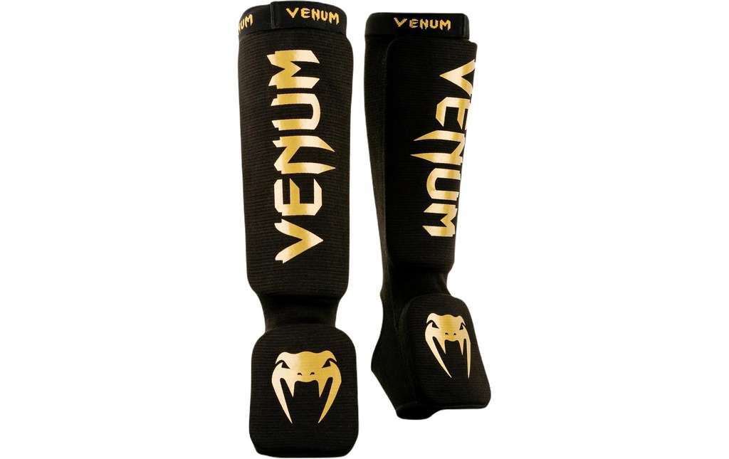 Venum Kontact Shin Guards Noir/Or, S