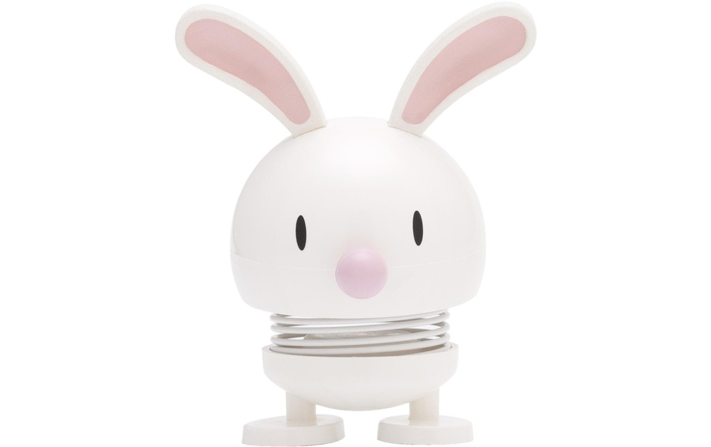 Hoptimist Objet à exposer Bumble Bunny S 9 cm, Blanc