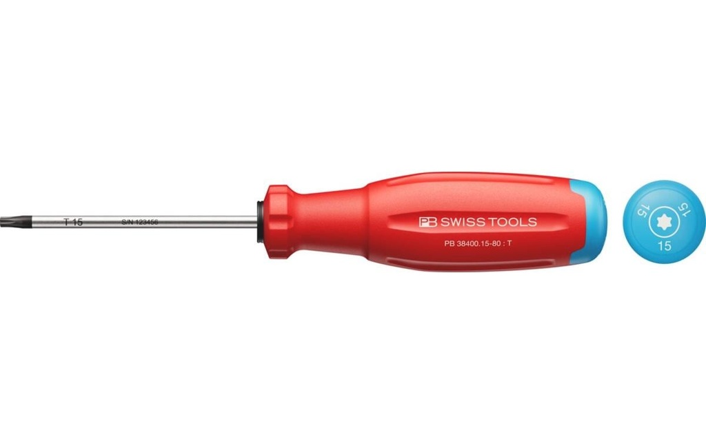 PB Swiss Tools Tournevis 38400 SwissGrip Evo TX 15 80 mm
