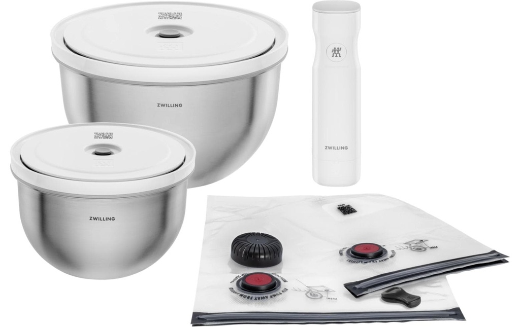 Zwilling Contenant pour Systèmes de mise sous vide 9pcs. Set de démarrage Fresh/Save, acier