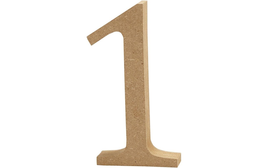 Creativ Company Numéro de bois 1 1 pièce