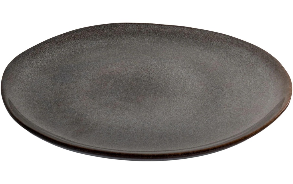 House Nordic Assiette non décorative Selma 4 Pièce/s, Brun/Gris