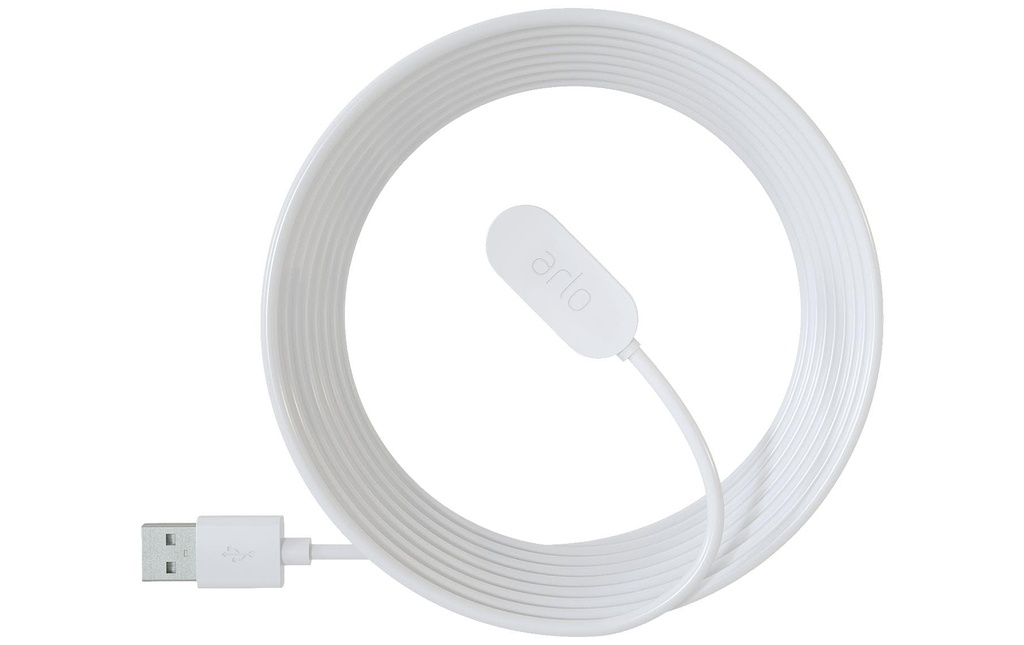 Arlo Câbles d’alimentation VMA5000C-100EUS Intérieur magnétique 2,44m blanc