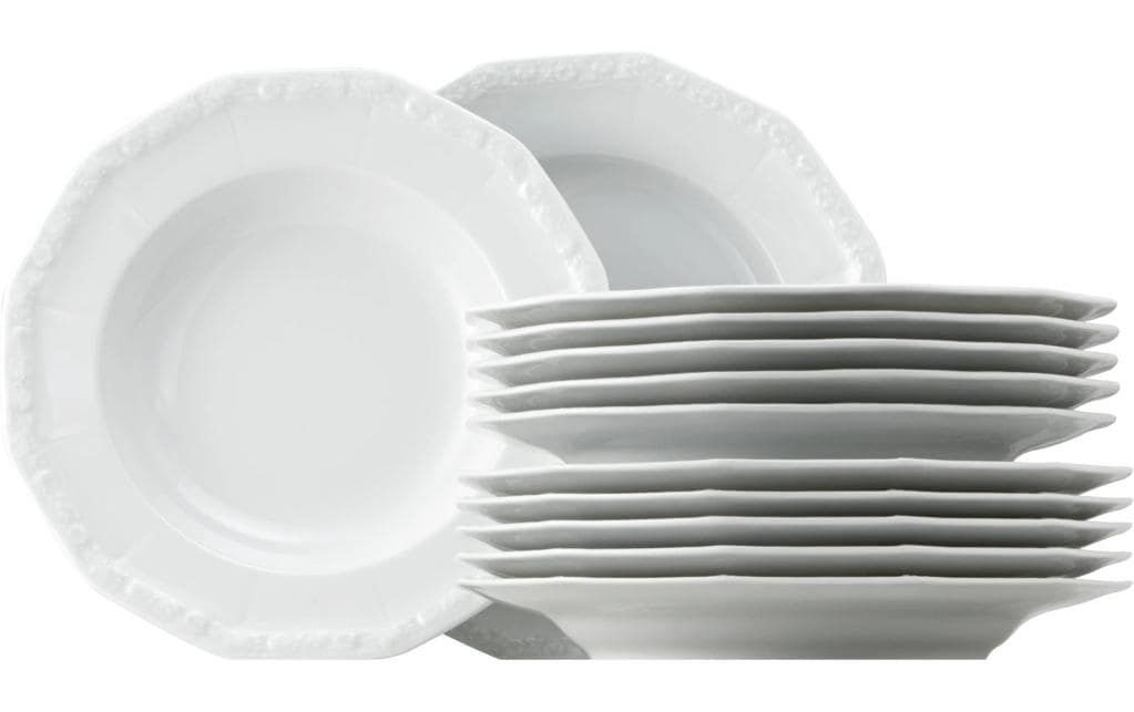 Rosenthal Assiette non décorative Maria Blanc, 12 pièces