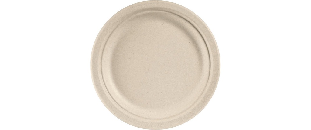 DUNI Assiette Bagasse 22cm (50 pces)