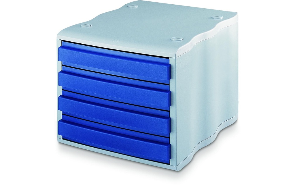 STYRO styrowave 4tiroirs bleu-gris