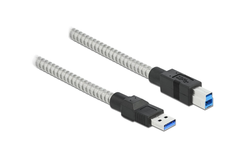Delock Câble USB 3.1 Enveloppe métallique USB-A - USB-B 1 m