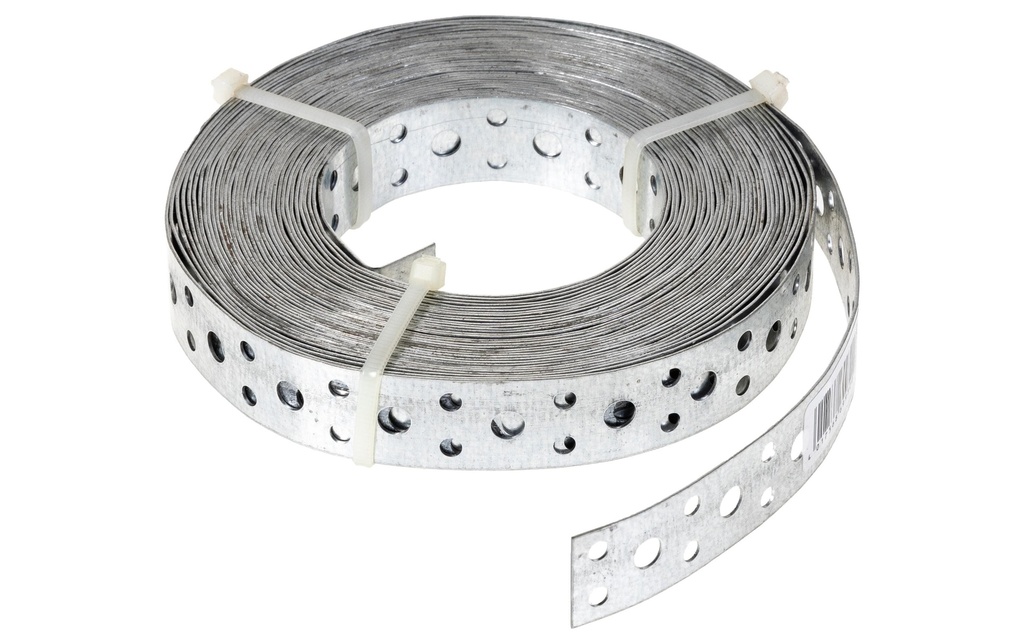STRUCT Feuillard perforé en acier 20 mm x 10 m