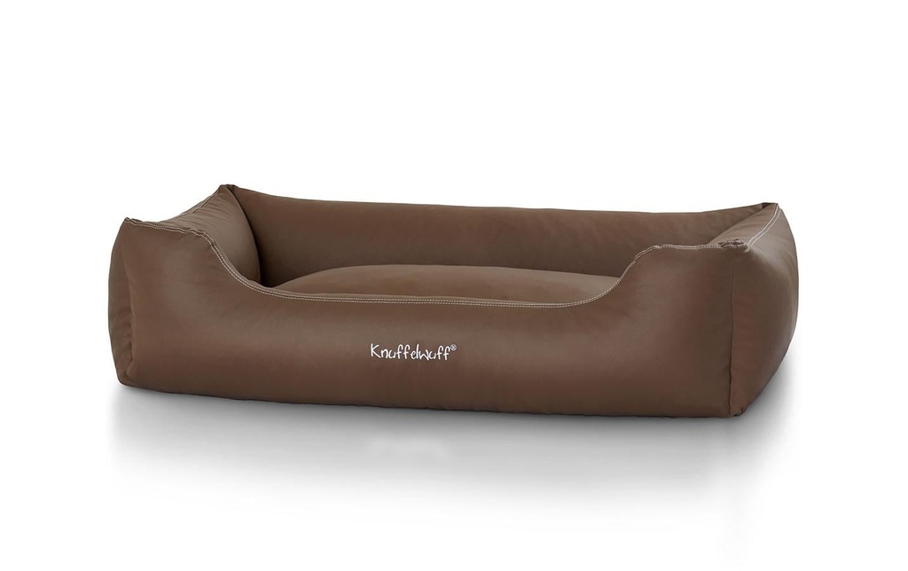 Knuffelwuff Lit Sidney cuir synthétique XXL, 120 x 85 cm, marron