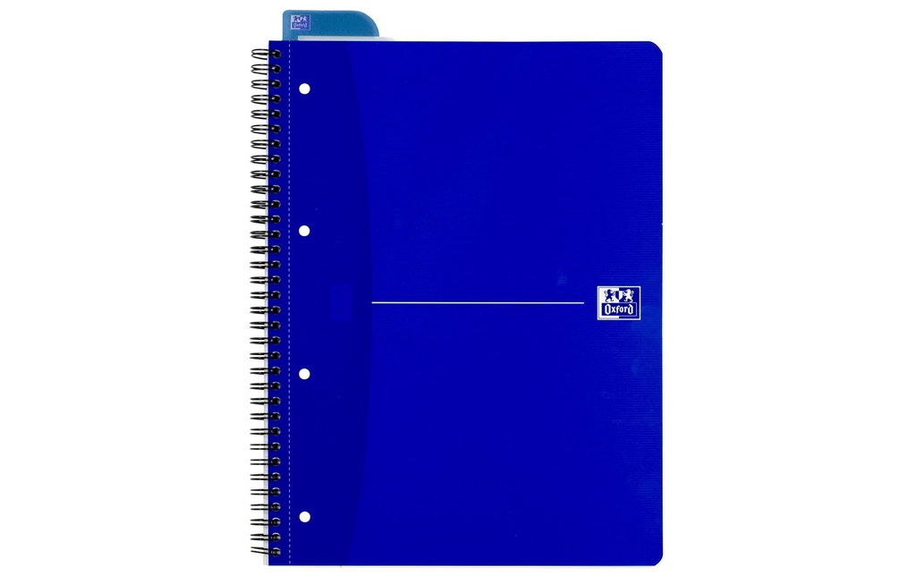 Oxford Carnet de notes Bloc-notes collège Essential, A4 +, À carreaux, Bleu