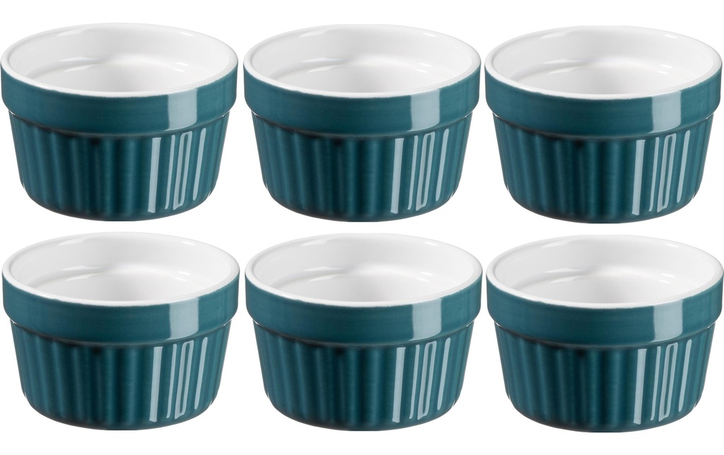 Mäser Services de plats en cocotte OMEA 9.5 cm, 6 pièces, pétrole