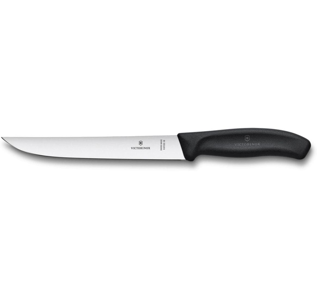Victorinox Couteau trancheur Swiss Classic Noir, 18 cm