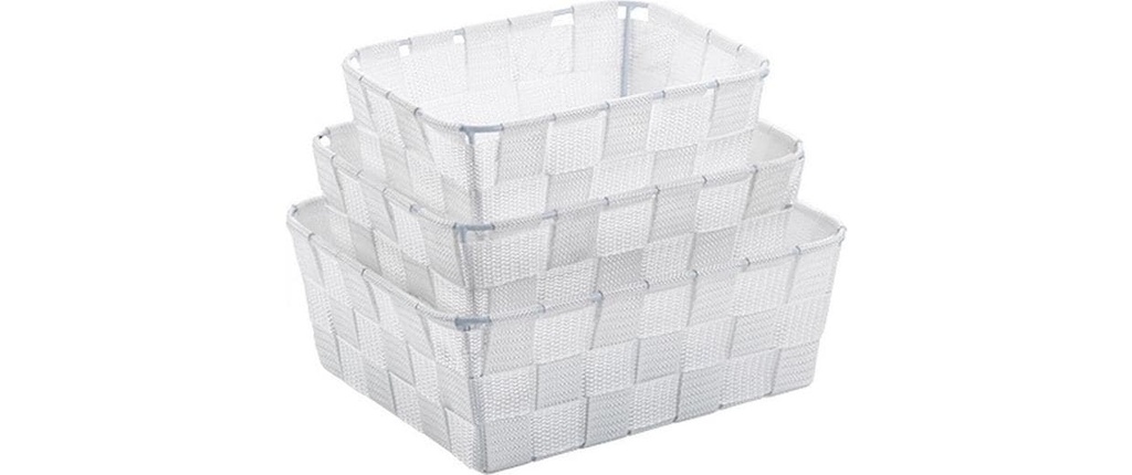 Kela Supports pour ustensiles de salle de bains Alvaro 3 pièces, Blanc