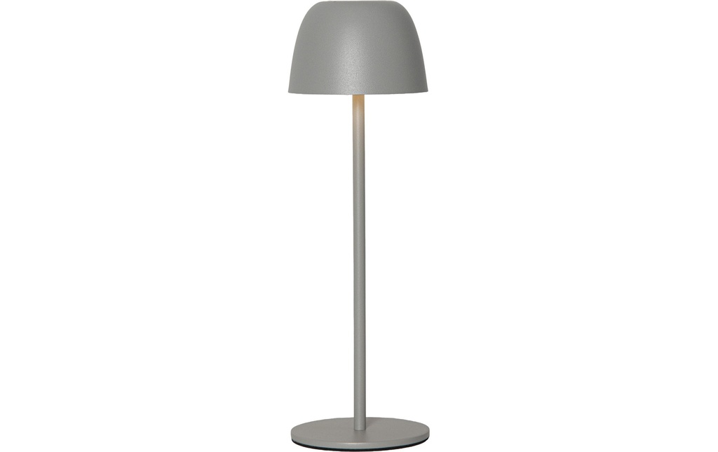 Star Trading Lampe de table à accu Ronda IP54, blanc chaud, gris