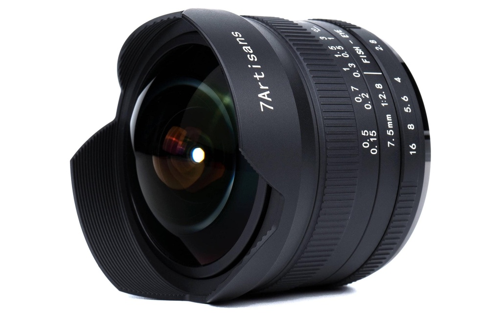 7Artisans Longueur focale fixe 7.5mm F/2.8 Fisheye Mark II – Canon RF