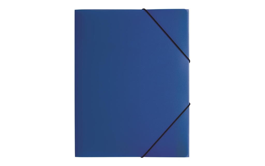 Pagna Portfolio à ruban élastique A4 PP Bleu foncé