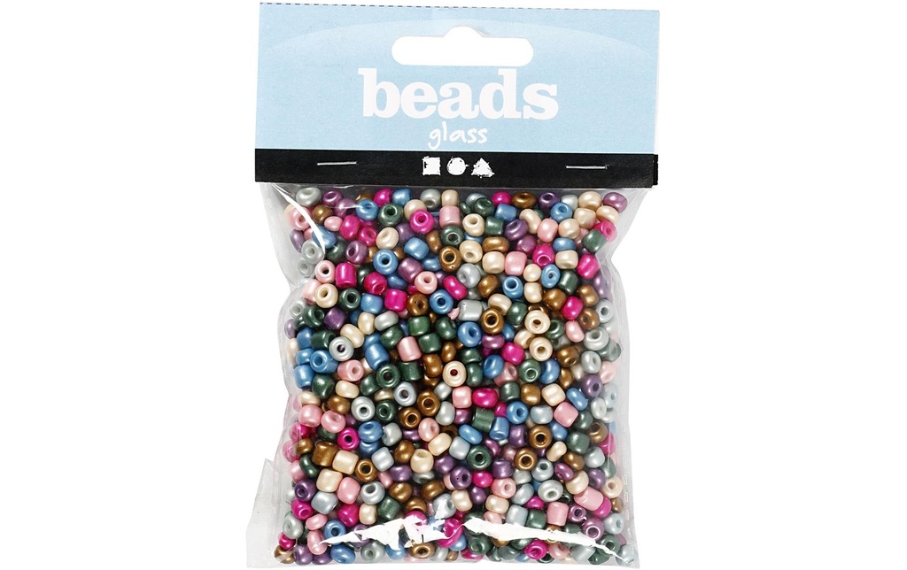 Creativ Company Perles de rocaille 130 g, métallique