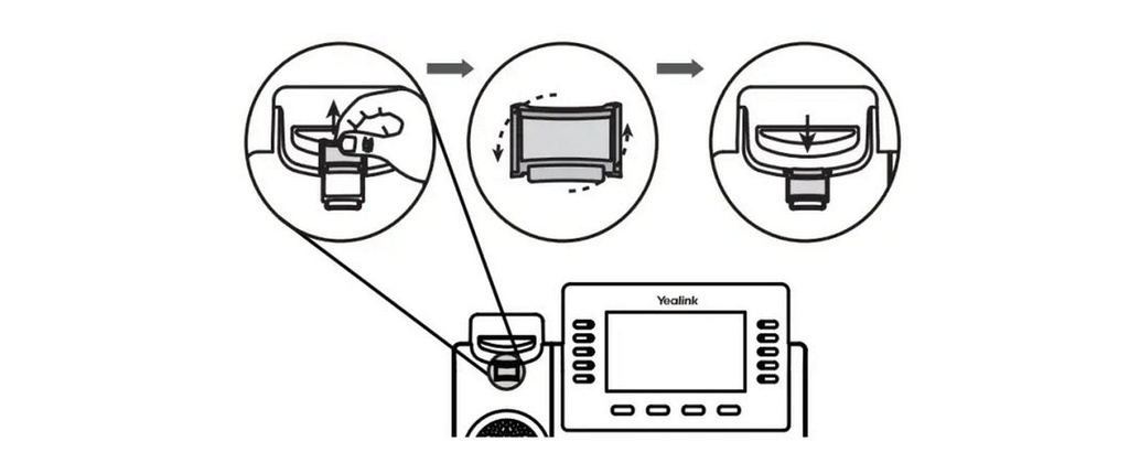 Yealink Support d'écouteur WMC-T4x vers tous les téléphones T4x