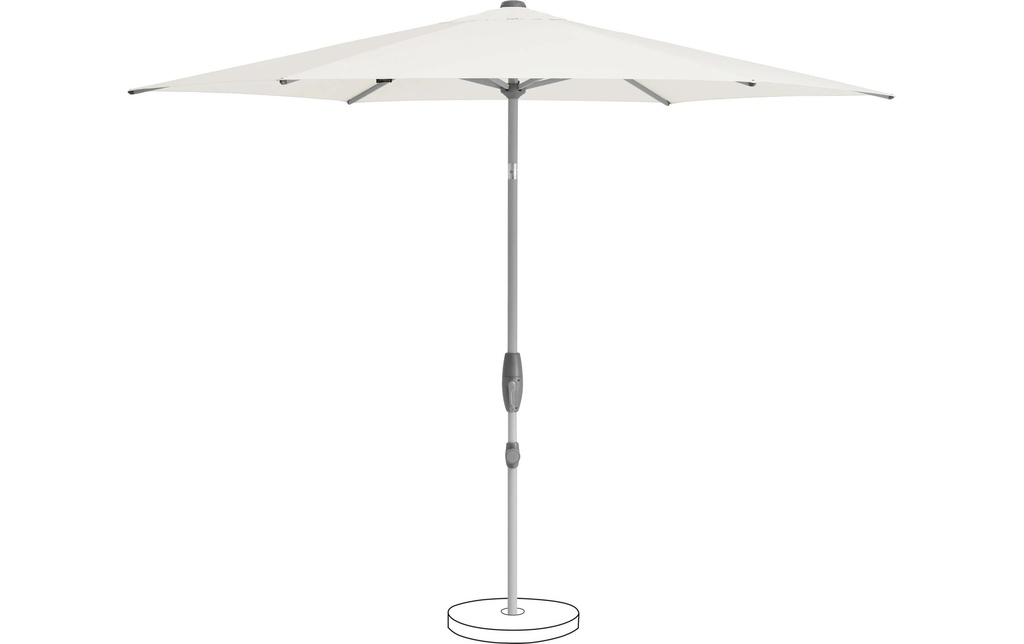 Suncomfort by Glatz Parasol Shell Turn 300 cm, Sand White