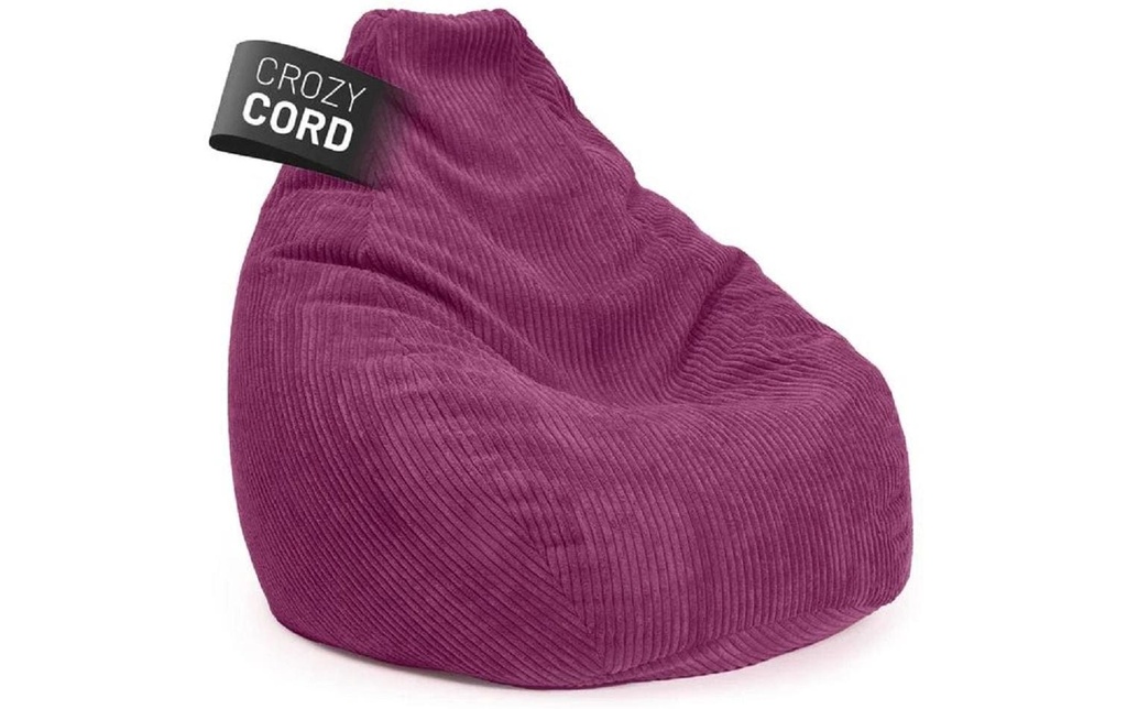 Lumaland sac pour s'asseoir GIANT Cord 400 l, rouge vin