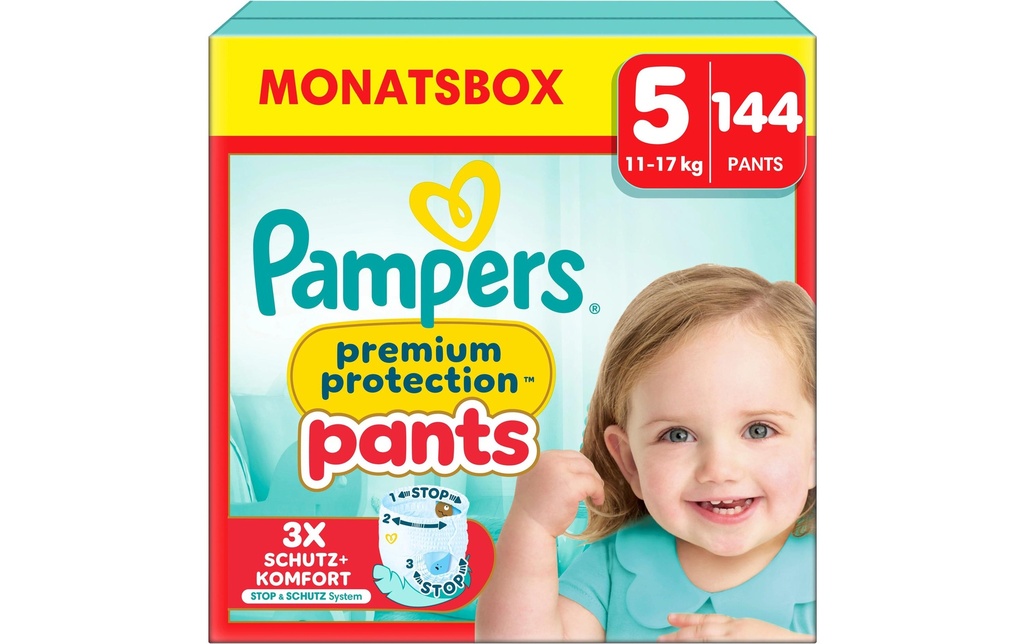 Pampers Couches Premium Protection Pants Junior taille 5