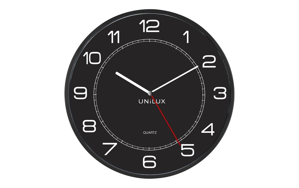 UNiLUX Horloge murale Mega Noir