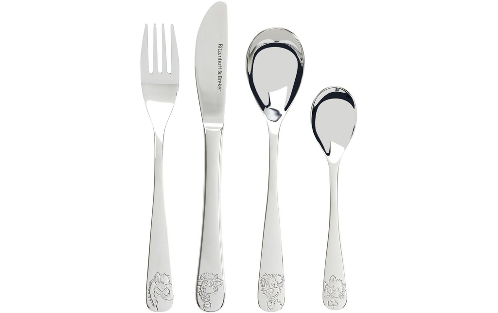 Ritzenhoff & Breker Set de couverts pour enfants Animaux de ferme 4 pièces