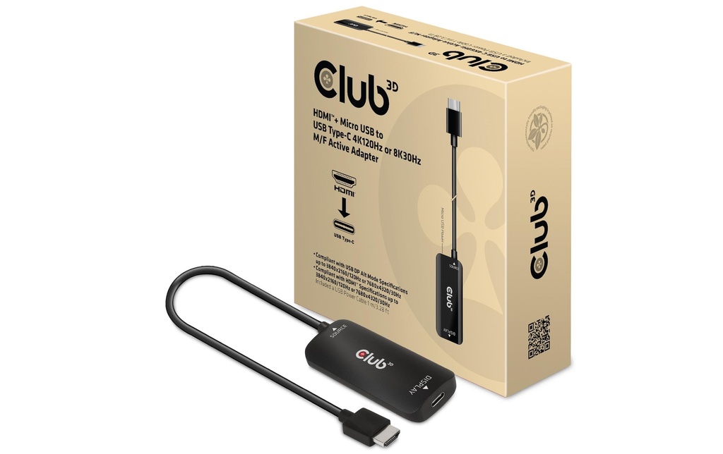 Club 3D Câble adaptateur CAC-1336 HDMI - USB type C