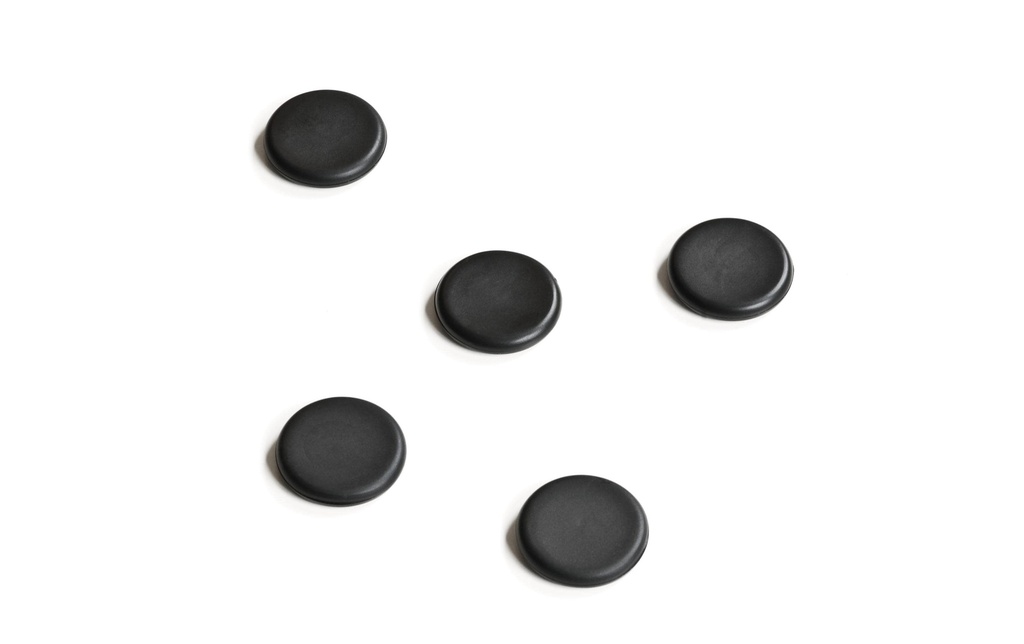 LEGAMASTER Aimants p.tabl.verre 30mm noir (5 pces)