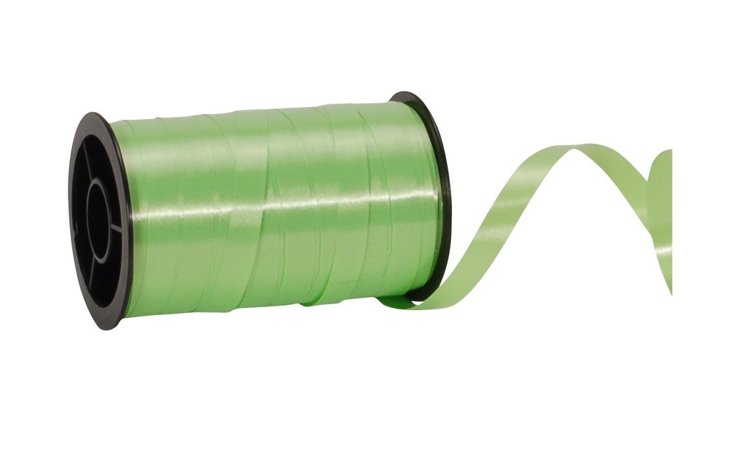 Spyk Ruban cadeau Poly Lisse 7 mm x 20 m, Vert clair
