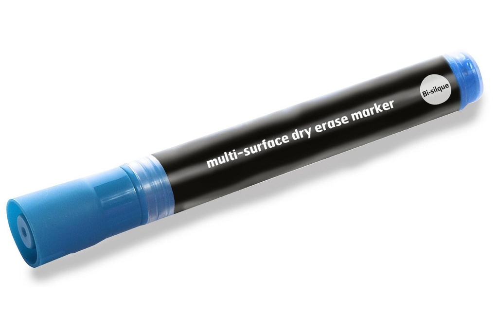 Bi-Office Marqueur pour tableau en verre Bleu fluorescent
