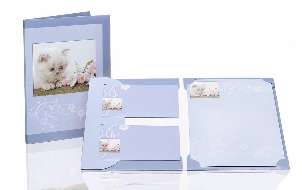 Rössler Kits de papier à lettre patte de velours, 10 feuilles, 10 enveloppes