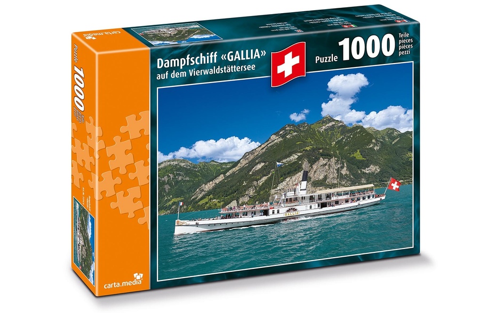 Carta.Media Puzzle Bateau à vapeur «Gallia»